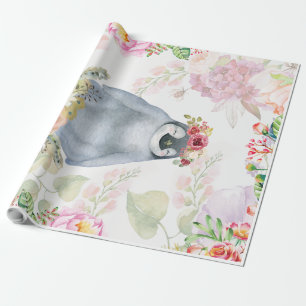Cute Penguin Daughter Birthday Gift, Love Penguin Cadeaupapier