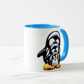 Cute Penguin Family Mok (Voorkant rechts)