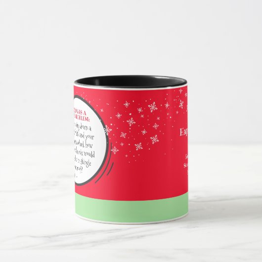 Cute Penguin Funny New Year Wiskunde Probleem Quot Mok (Midden)