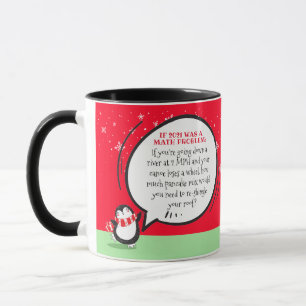 Cute Penguin Funny New Year Wiskunde Probleem Quot Mok