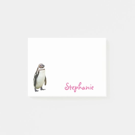 Cute Penguin Girly Name Post-it® Notes (Voorkant)