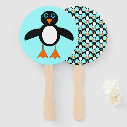Cute Penguin Handwaaier (Voorkant en achterkant)