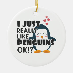 Cute Penguin... hou ik echt van pinguïns. Keramisch Ornament