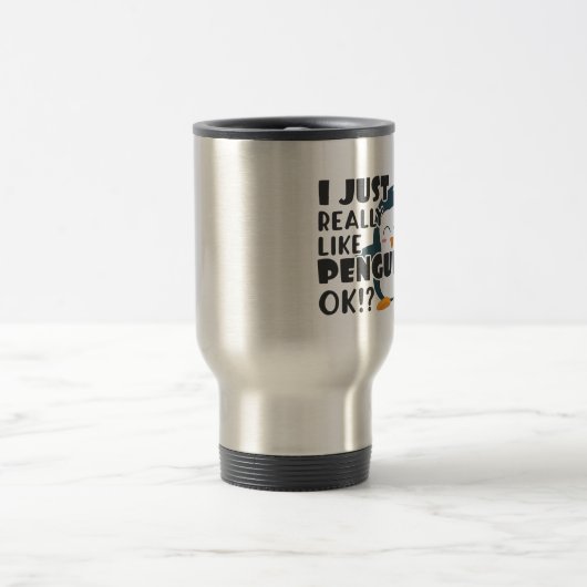 Cute Penguin... hou ik echt van pinguïns. Reisbeker (Center)
