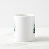 Cute Penguin in Sweater Custom Name Mug (Centre)