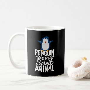 Cute Penguin is My Spirit Animal Funny Quote Mok