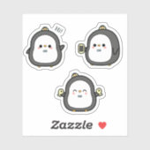 Cute Penguin Kawaii Sticker Set (Vel)