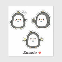 Cute Penguin Kawaii Sticker Set