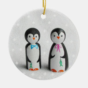 Cute Penguin Keramisch Ornament