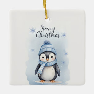 Cute Penguin Keramisch Ornament
