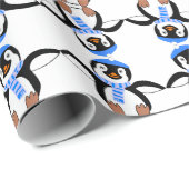 Cute Penguin-kerstpapier Cadeaupapier (Rol Hoek)