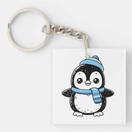 cute penguin Key Chains Sleutelhanger (voorkant)