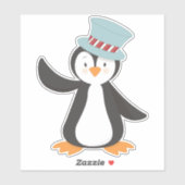 Cute Penguin, kleine pinguïn, pinguïn met Pet Sticker (Vel)