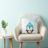 Cute Penguin Kussen (Stoel)