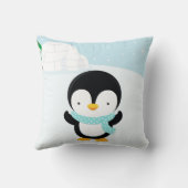 Cute Penguin Kussen (Achterkant)