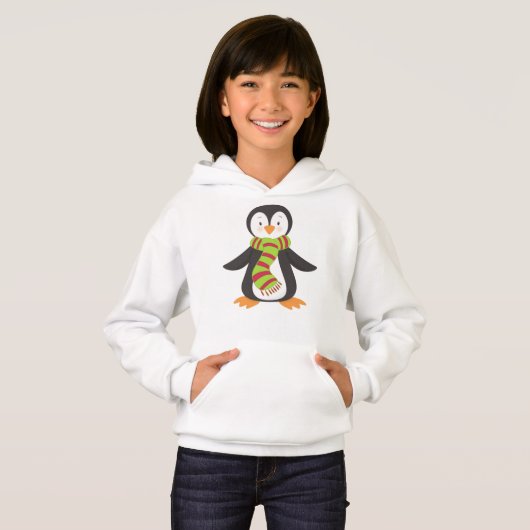 Cute Penguin, Little Penguin, Penguin met Scarf (Voorkant volledig)