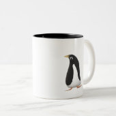 Cute Penguin Mug | Black Two-Tone Coffee Cup (Devant droit)