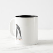 Cute Penguin Mug | Black Two-Tone Coffee Cup (Devant gauche)