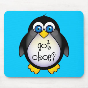 Cute Penguin Music heeft Oboe Muismat