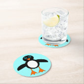 Cute Penguin Paper Onderzetters (Insitu)