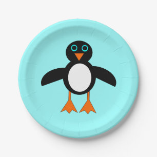 Cute Penguin Paper Party Borden Papieren Bordje