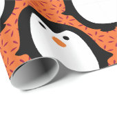 Cute Penguin Pattern Cadeaupapier (Rol Hoek)