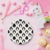 Cute Penguin Pattern Papieren Bordje (Feest)