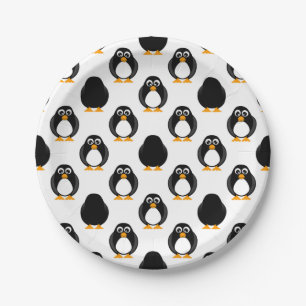 Cute Penguin Pattern Papieren Bordje