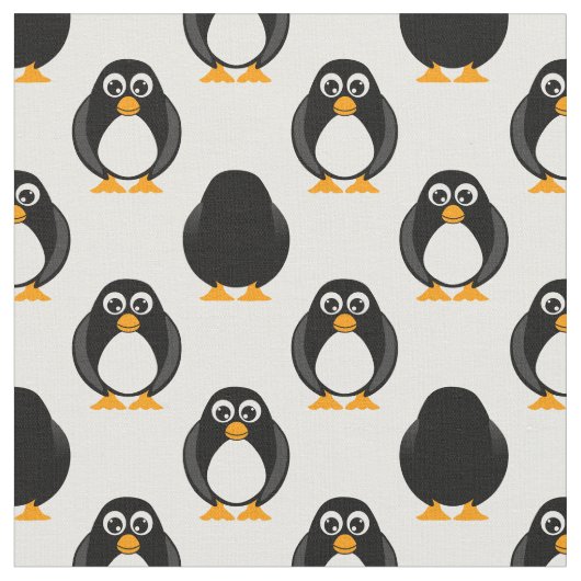 Cute Penguin Pattern Stof (Close Up)