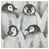Cute Penguin Pattern Stof (Close Up)