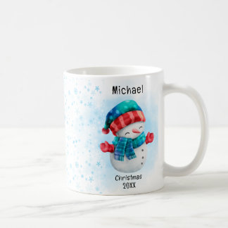 Cute penguin Personalized Name Christmas Koffiemok