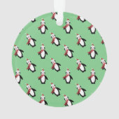 Cute Penguin Photo Lijst Ornament (achterkant)