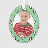 Cute Penguin Photo Lijst Ornament (voorkant)