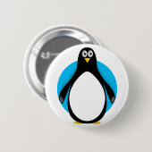 Cute Penguin Ronde Button 5,7 Cm (Voorkant /achterkant)