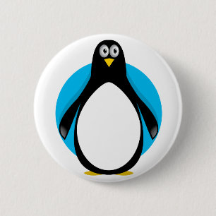 Cute Penguin Ronde Button 5,7 Cm