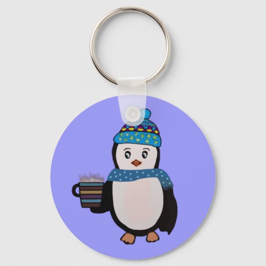 Cute Penguin Sleutelhanger (Voorkant)