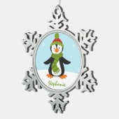 Cute Penguin Snowflake Ornament (Rechts)