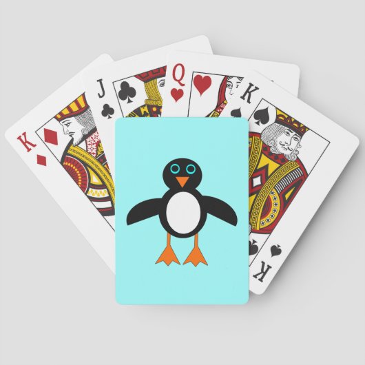 Cute Penguin Speelkaarten (Achterkant)
