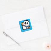 Cute Penguin Square Sticker (Envelop)