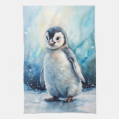 Cute Penguin Theedoek (Verticaal)