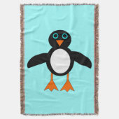 Cute Penguin Throw Blanket Deken (Voorkant Verticaal)