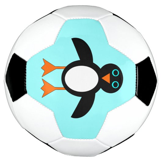 Cute Penguin Voetbal (Gedraaid)