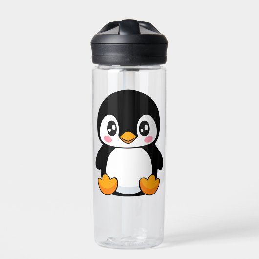 Cute Penguin Waterfles (Voorkant)