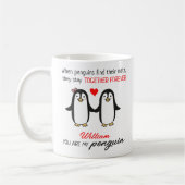 Cute Penguins Co-forever, Valentijn Day Koffiemok (Links)