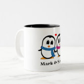Cute Penguins Couple Mug (Devant gauche)