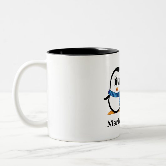 Cute Penguins Couple Mug (Gauche)