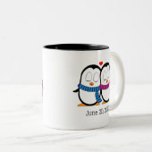 Cute Penguins Couple Mug (Gauche et Droite) (Devant droit)