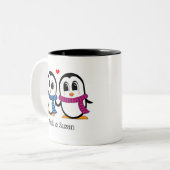 Cute Penguins Couple Mug (Gauche et Droite) (Devant gauche)