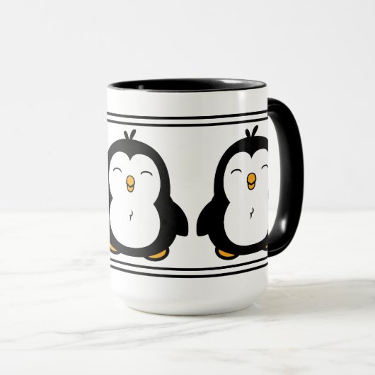 Cute Penguins Mok (Voorkant rechts)