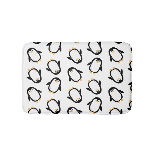 Cute Penguins Pattern Badmat (Voorkant)